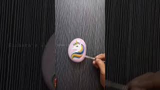 Unicorn Stone Painting #shorts #viral #trending #art #diy #unicorn #stone #ideas #craft #painting