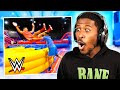 Reacting to WWE MOVES AT THE INFLATABLE PARK 2! 😱