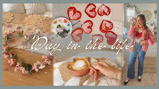 A day in the life 💌 crafting, cooking, \u0026 decorating for valentines day!