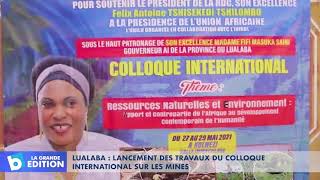 Lualaba: Lancement des travaux du colloque international sur les mines