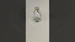 4.10 Ct Off-White Diamond Ring. Great Shine \u0026 Luster!