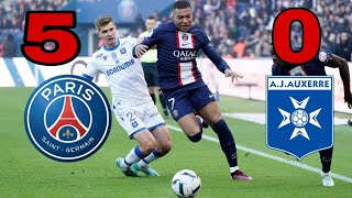 on c'est balade 5-0 PSG vs Auxerre premier but de Hugo Ekitike ❤️💙🔥😍💪