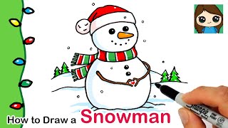 How to Draw a Snowman | Christmas Series #4