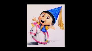Agnes ♥ DESPICABLE ME ♥ Speed Drawing