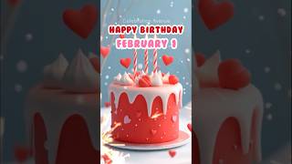 1 February Best Happy Birthday Song | Happy Birthday WhatsApp Status #shorts  #celebrationavenue