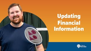 New WebReg – Updating financial information