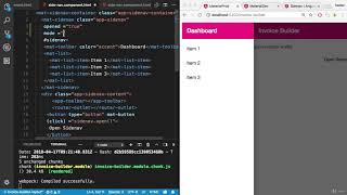 Learning Angular 7 from scratch - Part 5-10 - Adding Mode to the Material Sidenav Navigation