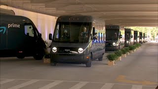 Amazon releases fleet of Rivian all-electric delivery trucks made in Illinois | ABC7 Chicago