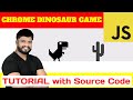 50th JavaScript Project - Chrome Dinosaur Game Tutorial with Source Code
