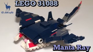 Lego Creator 31088 Alternate Build  - Manta Ray in Deep Sea Creatures SpeedBuild - Construction Toy