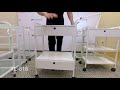 spa source medical grade beauty spa trolley cart demo