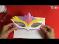 How to make a venetian mask with paper | Catival mask making | Art for kids