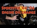 How to change oil and oil filter on a '04-'06 Harley-Davidson Sportster