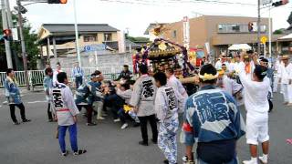 平成23年　あきる野　二宮神社　生姜祭り　神輿渡御＝五日市街道