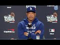 2024 World Series: Dave Roberts reacts to Yankees fan grabbing Mookie Betts, talks Dodgers bullpen