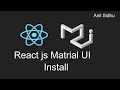 Reactjs material ui tutorial #2 Installation