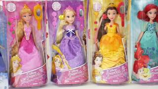 Unboxing Disney Princess Snow White Doll Belle Ariel Frozen Elsa Rapunzel Anna Aurora Jasmine Moana
