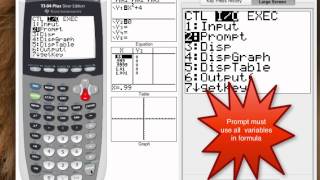 TI-84 Tutorial (Programming)