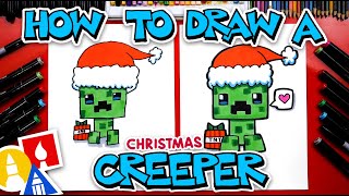 How To Draw A Christmas Creeper