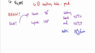 CTC 114:  Melting Point Analysis via Mettler Toledo MP-50 System Laboratory Video Part 2