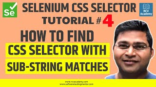 Selenium CSS Selector #4 - CSS Selector Substring Matching