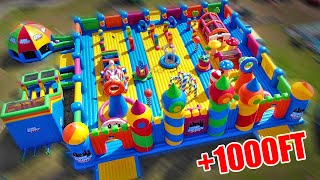 Worlds Largest Bounce House Obstacle Course!