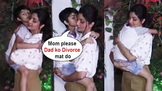 Shilpa Shetty Crying with Son Viaan After Shilpa Shetty and Raj Kundra Divorce News