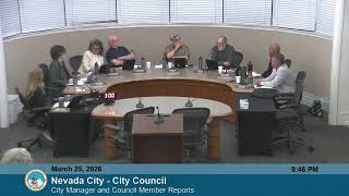 Nevada City - City Council Meeting March 25, 2025