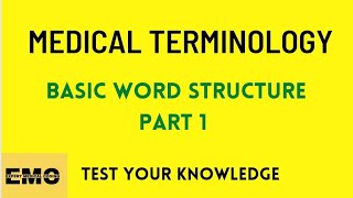 Medical Coding Course-Basic word structure