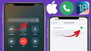 Cara Merekam Panggilan di iphone iOS 18 | Cara Mengaktifkan Rekaman Panggilan Di iPhone