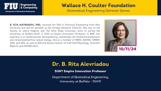 Dr. B. Rita Alevriadou @ FIU’s Wallace H. Coulter Foundation BME Seminar Series