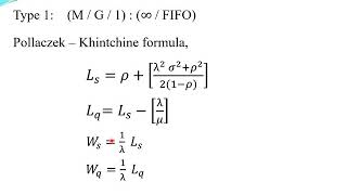 Advanced Queueing Models Type I