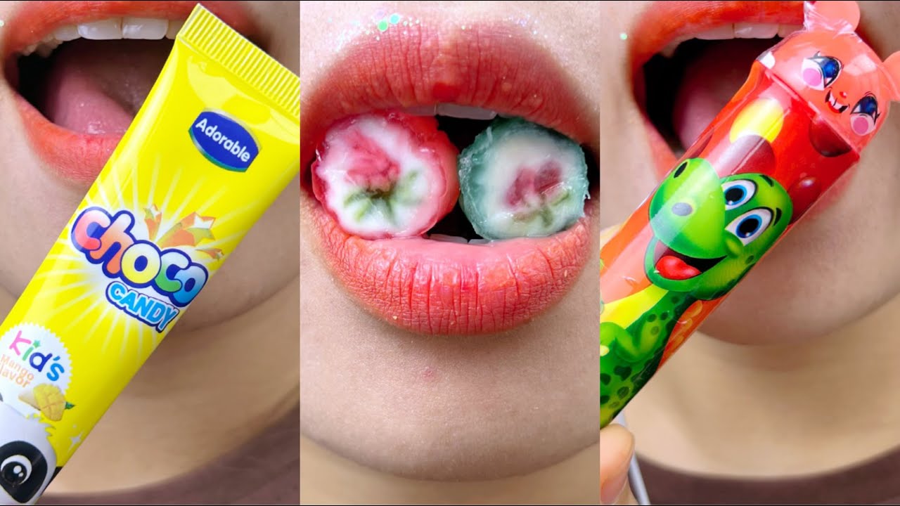 Asmr Eating Sounds Candy Mukbang 먹방 Youtube