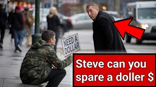 Homeless Veteran Ask Steve Harvey Can You Give me $1! Steve response Left All Stunned! | Viral story