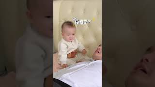 不知道这一套叫醒服务爸爸还满意吗？#funny#宝爸带娃#萌娃#cute