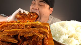 밥이 술술 들어가는 통보쌈김치찜 먹방~!! 리얼사운드 ASMR social eating Mukbang(Eating Show)