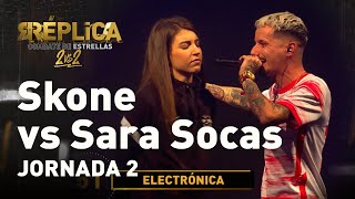 SKONE vs SARA SOCAS 1vs1 | Réplica, combate de estrellas | JORNADA 2