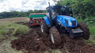 ATOLADA MONSTRA NO PLANTIO DO MILHO SAFRINHA. COLHEITA DE SOJA