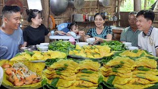 Bánh Xèo Củ Hủ Dừa Tôm Thịt Cả Nhà Bên Nhau Làm Bánh Vui Như Tết | KBMQ