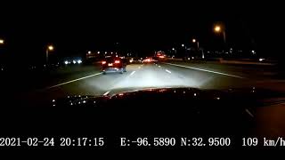 Dashcam video of a meteor fireball
