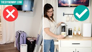 How to create a coffee station in a small corner | Luxury Hotel Feel on a Budget