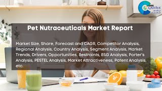 Pet Nutraceuticals Market Report 2024| Forecast, Industry Trend,share Price,Market Size \u0026 Growth