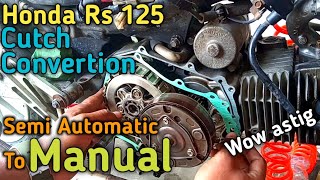 Clutch convertion / Semi automatic to Manual / Paano gawin sa arting mga motor?