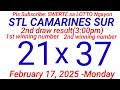 stl la union ilocos sur camarines sur 2nd draw result 3 00 pm draw february 17 2025