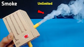 How To Make Electric Smoke Creating Science Project || Making Mini DC Motor Smoke Machine At Home