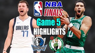 NBA Finals Game 5: Mavericks vs Celtics Game Highlights (06/17/24) | Luka Dončić Sweep Celtics 😱