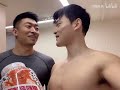 亞洲肌肉健身運動猛男