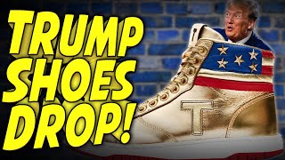 Trump Selling $400 Gold Sneakers to Pay His Legal Debts?!