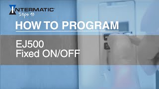 How to Program the EJ500 Fixed ON/OFF Event