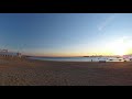 Timelapse of beach of La Caleta in Cadiz, Spain